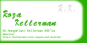 roza kellerman business card